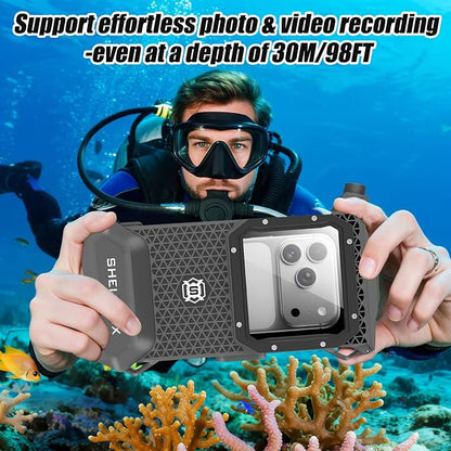 Underwater Phone Case for Snorkeling & Diving, IP68 Waterproof Case for Swimming - Image 2