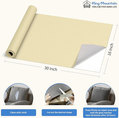 KING MOUNTAIN Canvas Repair Patch 16×30 Inch Self-Adhesive Waterproof Fabric - Image 4