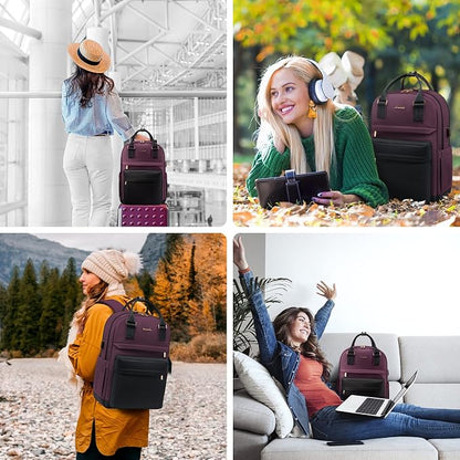 LOVEVOOK Laptop Backpack for Women 15.6 Inch Laptop Bag - Image 6