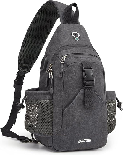 G4Free Canvas Sling Bag Crossbody Backpack by G4Free