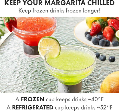 Frozen Margarita & Cocktail Chiller Glasses | Set of 2 | 12 OZ Unbreakable - Image 2