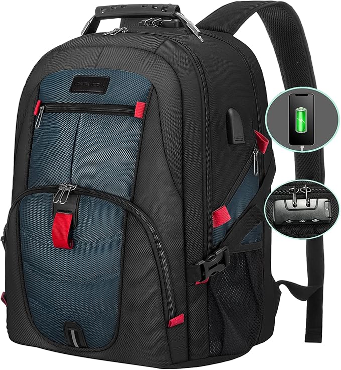 LOVEVOOK Travel Backpack for Men 17inch Large Work Backpack for Men Large by LOVEVOOK
