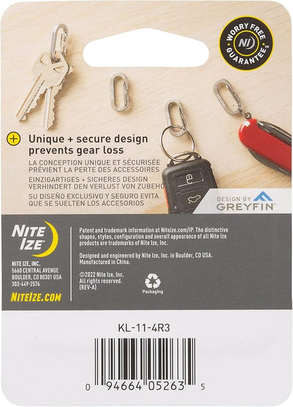 Nite IZE MicroLink Carabiner, Stainless Steel Mini Key Rings - Image 9