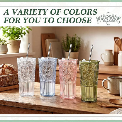 8 Set 20oz Vintage Plastic Tumbler - Image 5