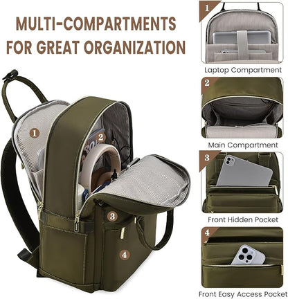 LOVEVOOK Laptop Backpack for Women 15.6 Inch Laptop Bag - Image 2