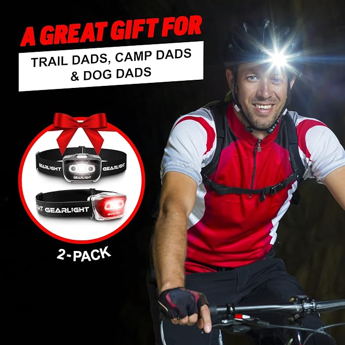 LED Headlamp 2-pack Battery Powered | Head Lamp - Image 3