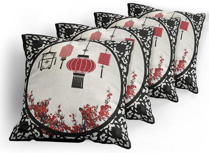Ambesonne Lantern Throw Pillow Cushion Case Pack of 4, Lanterns - Image 5