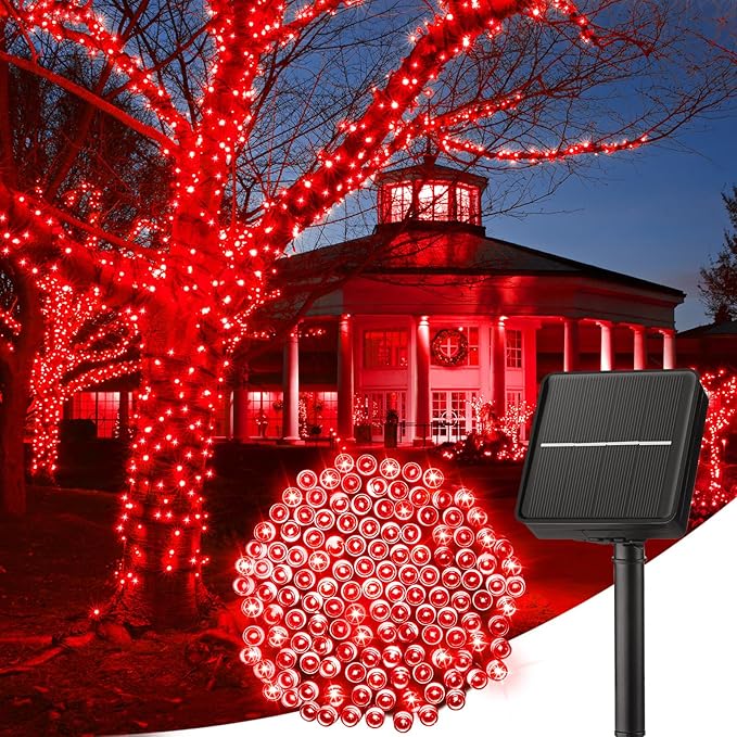 Minetom Solar String Lights Outdoor, 40FT 100 LED String Lights Solar Powered by Minetom