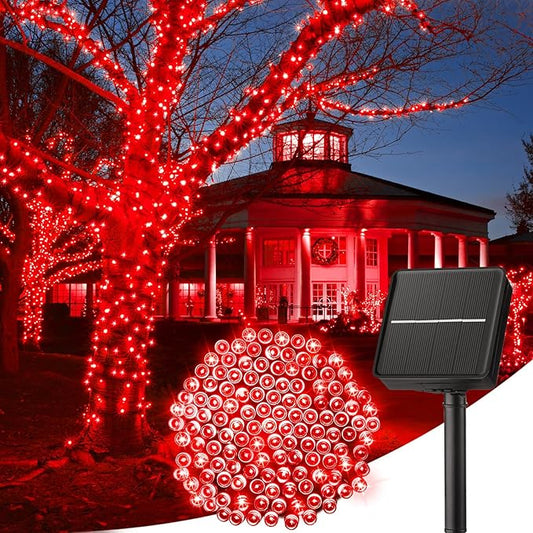 Minetom Solar String Lights Outdoor, 40FT 100 LED String Lights Solar Powered by Minetom