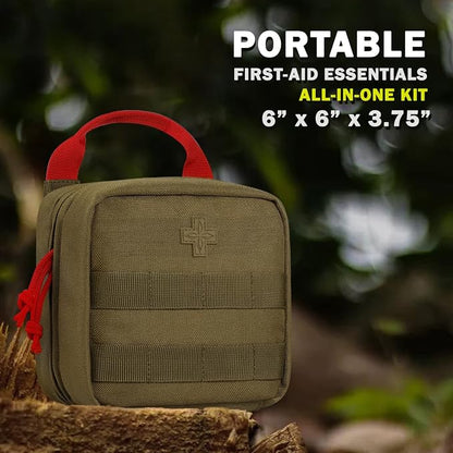 Everlit 180 Pieces Tactical First Aid Kit IFAK Molle EMT Pouch Outdoor Camping - Image 2