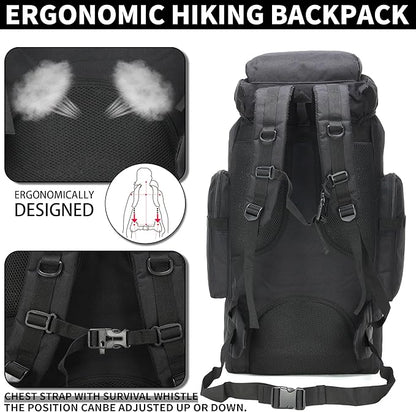 Hiking Backpack for Men 70L/100L Camping Backpack Military Rucksack Molle 3 - Image 5