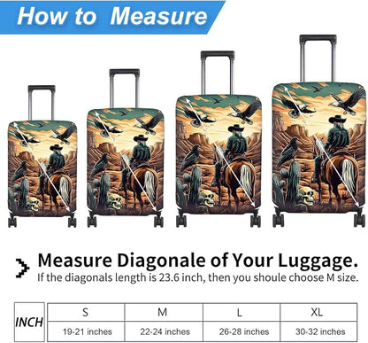 Luggage Cover Protector for 22-24 Inch Suitcases, TSA Approved Elastic Travel - Image 2