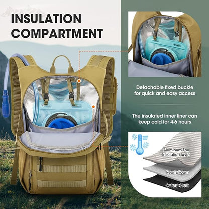 RAINSMORE Tactical Hydration Backpack 18L - Image 3