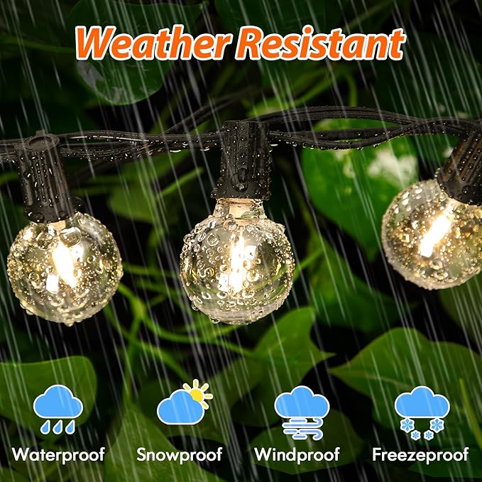 100FT LED Outdoor String Lights - Image 4