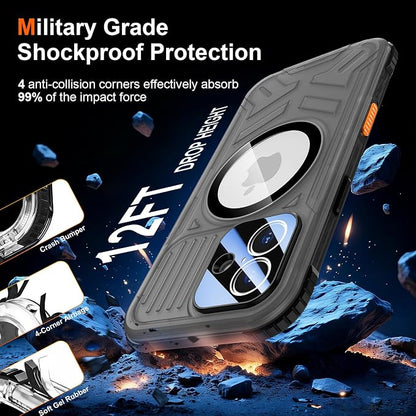 SPIDERCASE Magnetic for iPhone 17 Case Waterproof, 12FT Military Shockproof - Image 4