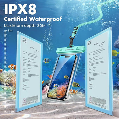UNBREAKcable Waterproof Phone Pouch-2 Pack IPX8 Waterproof Phone Case - Image 6