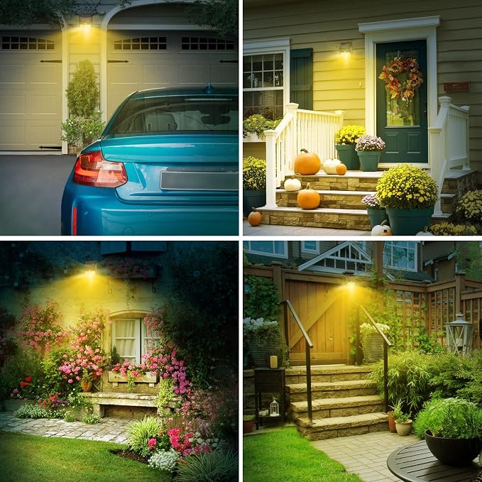 kolpop 6 Pack Solar Motion Lights Outdoor, 3 Modes/100LED Security Wireless - Image 6