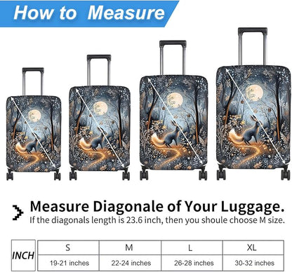 Luggage Cover Protector for 19-20 Inch Suitcases, TSA Approved Elastic Travel - Image 2
