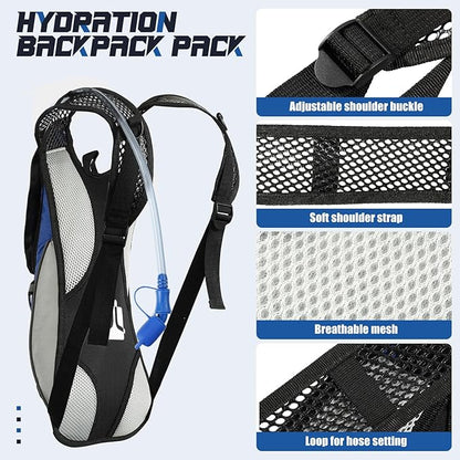 3 Pack Hydration Backpack with 2l Water Bladder, Hydration Pack with Bladder - Image 4