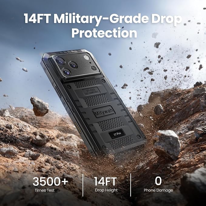 Mitywah Waterproof Case for iPhone 17 Pro, Rugged Metal Case - Image 4