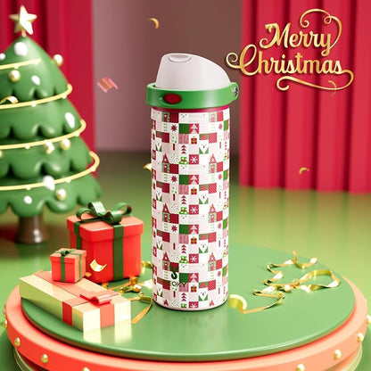 24 oz Insulated Water Bottle for Christmas: Meoky Stainless Steel Xmas Water - Image 2