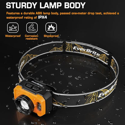 EverBrite 600 Lumen Headlamp, Rechargeable Headlight - Image 7