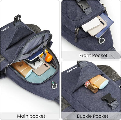 G4Free Canvas Sling Bag Crossbody Backpack - Image 5