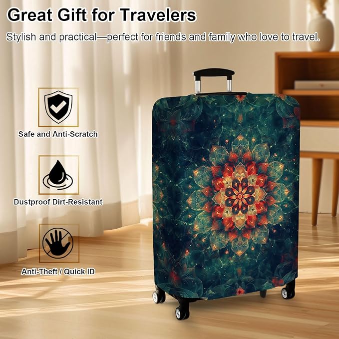 Luggage Cover Protector for 30-32 Inch Suitcases, TSA Approved Elastic Travel - Image 7
