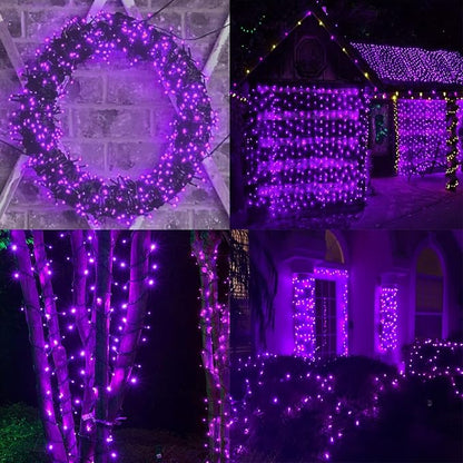 YIQU Purple 82FT 200 LED Extendable Halloween Lights - Image 5
