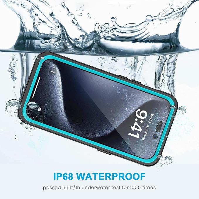 Lanhiem for iPhone 15 Pro Case, IP68 Waterproof Dustproof Shockproof Cases - Image 2