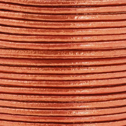 Mandala Crafts Round Genuine Copper Leather Cord - Image 3
