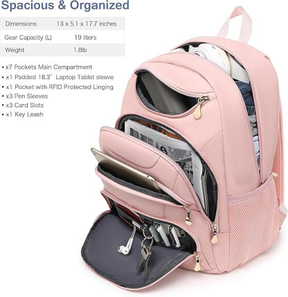 Boavan Laptop Backpack for women, 15.6 inch Laptop Bag - Image 2
