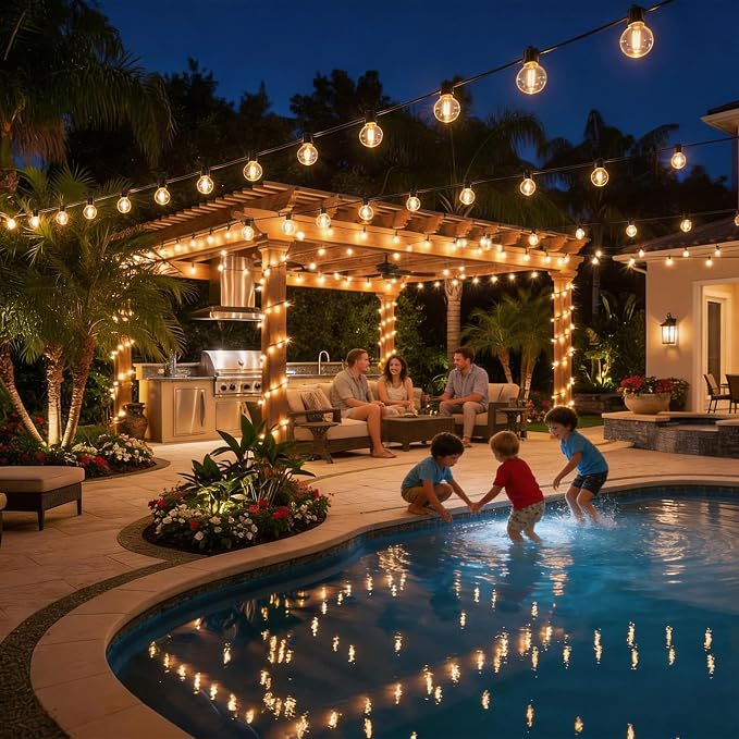 RTTY 150 FT Outdoor String Lights Patio Light - Image 7