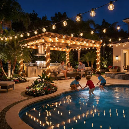RTTY 150 FT Outdoor String Lights Patio Light - Image 7