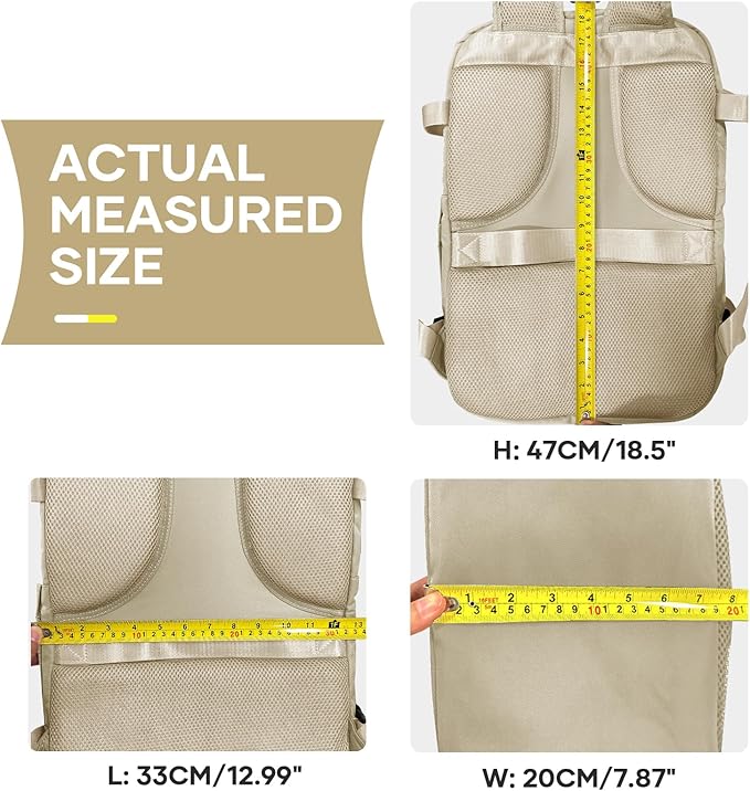 coowoz Large Travel Backpack For Women Men, Carry On Backpack Flight Approved - Image 8