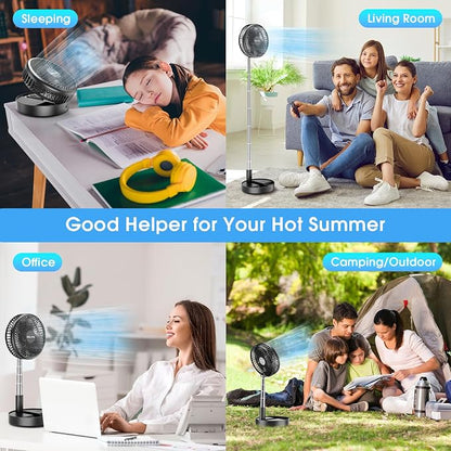 Belife X8-Lite Portable Fan, 7200mAh Battery Powered Rechargeable, USB Desk - Image 5