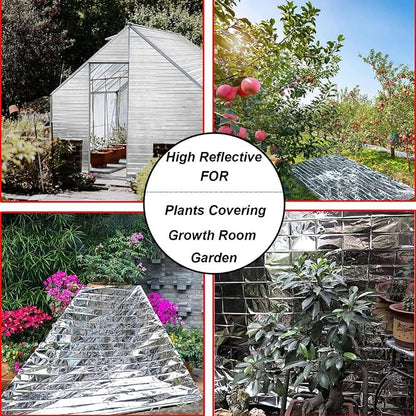 Plant Growth Mylar Films Silver Garden Greenhouse Covering Foil Sheets Space - Image 4