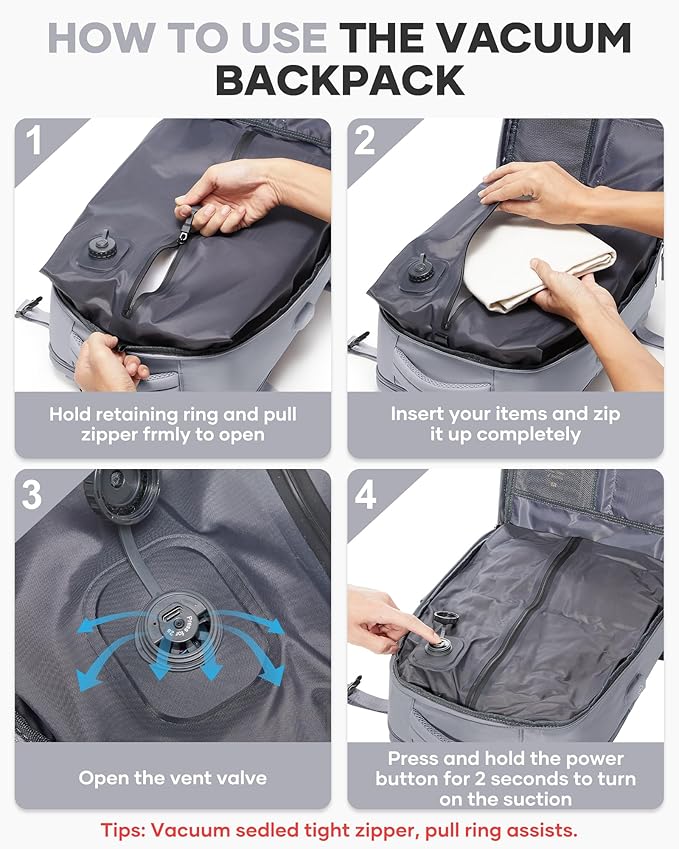 coofay Vacuum Backpack Travel - Image 3