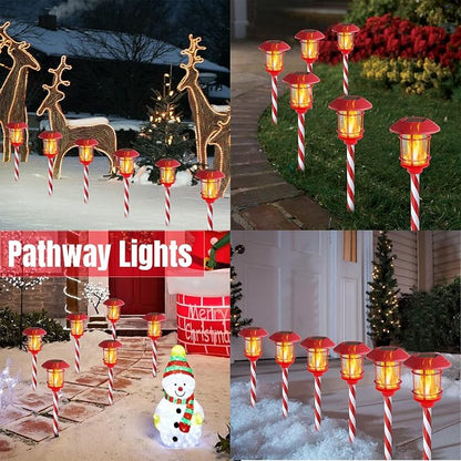 Dynaming 6 Pack Christmas Solar Flame Garden Lights Outdoor, Dual Use - Image 5