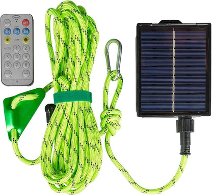 Solar Luminous Paracord Rope, 23ft Solar-Powered Green Glow Rope - Image 6
