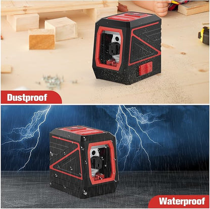 Laser Level with Tripod, 100 feet Green Cross Line Self Rotary Leveling Laser - Image 3