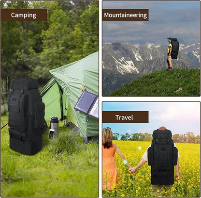 Hiking Backpack, 100L Large Camping Backpack, Expandable Waterproof MOLLE - Image 7