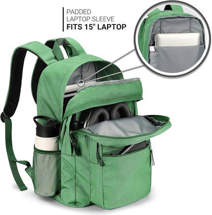 ZORFIN 26L Backpack for College, and Travel: Water Resistant Bookbag - Image 4