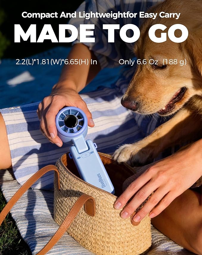 Diveblues Portable Handheld Turbo Fan, 5 Gear Wind, Battery Operated, 3 IN 1 - Image 5