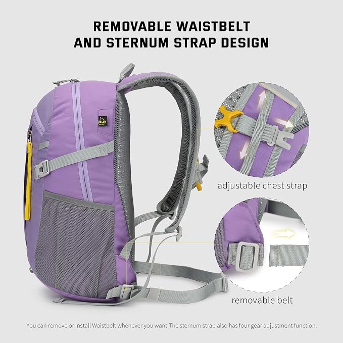 SKYSPER Small Hiking Backpack, 20L Lightweight Travel Backpacks Hiking Daypack - Image 3