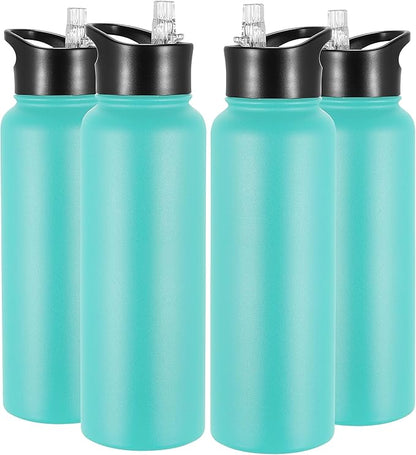 VEGOND 40 oz Insulated Water Bottle Bulk Stainless Steel Metal Water Bottles by VEGOND