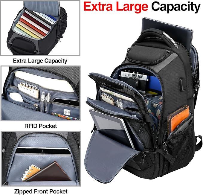 KROSER Travel Laptop Backpack 18.4 Inch XXXL Gaming Backpack - Image 3