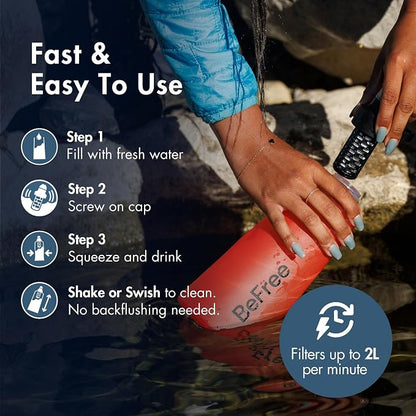 Katadyn BeFree 1.0L Ultralight Collapsible Water Filter Bottle - Image 6