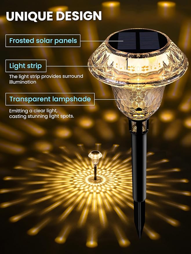 SOLPEX Solar Pathway Lights Garden Decor - Image 4