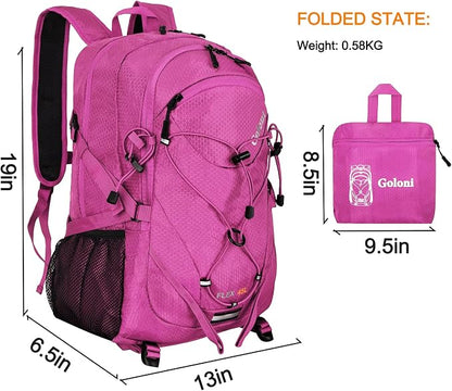 Goloni 45L Hiking Backpack Lightweight Foldable, Waterproof Camping Backpack - Image 2